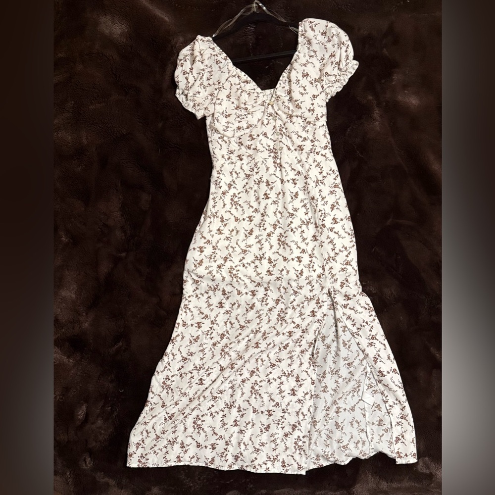 Altar'd State White Floral Maxi Dress